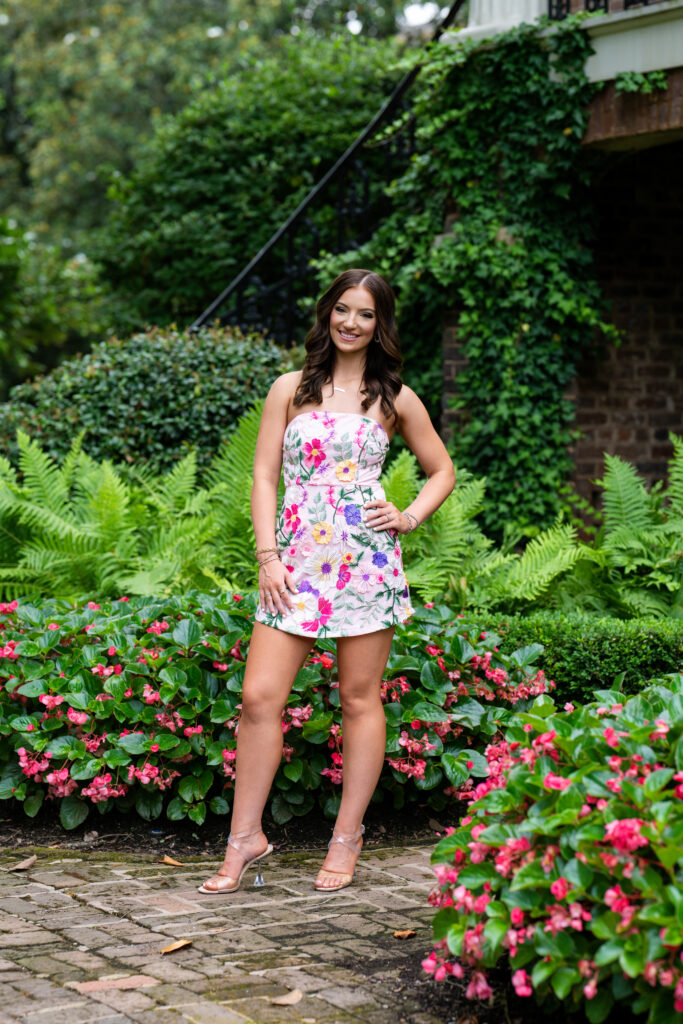 High School senior portrait at Gorgas Museum, Tuscaloosa